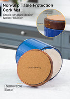 Nucookery 360°Rotating Utensil Holder, 7.2" Large Utensil Crock, Farmhouse - Image 4