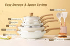 SENSARTE Ceramic Cookware Sets, Pots and Pans Set Non stick, 14 Piece Induction - Image 3