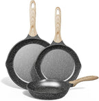JEETEE Non Stick Frying Pan Set, Frying Pans Nonstick, Omelette Skillet by JEETEE