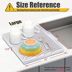 TIKNIK Silicone Dish Drying Mat, Stone Drying Mat - Image 2