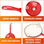 Hisencn Enameled Cast Iron Cookware Set - Image 7