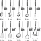 10 Piece Stainless Steel Cooking Utensils Set - Image 7