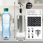 Olive Oil Dispenser for Kitchen, 4 Pack 10oz/300 ML Cooking Oil and Vinegar - Image 3