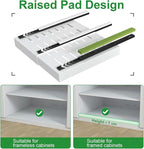 PAKETA 2 Pack Expandable Pull Out Cabinet Organizer, Upgrade 3 Slide Rails - Image 5