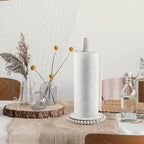 Farmhouse Paper Towel Holder Countertop White Wood Rustic Christmas Paper Towel - Image 5