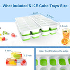 Ice Cube Tray, Ice Cube Trays for Freezer 4 Pack - Image 7