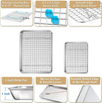 P&P CHEF 12.5 + 9 Inch Toaster Oven Pan - Image 3