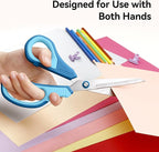 QMVESS 8.5" Scissors All Purpose 3 Pack, Ultra Sharp 2.5mm Thick Blade Scissors - Image 5