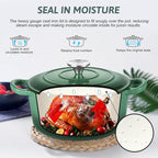 TeamFar Enameled Cast Iron Dutch Oven - 3QT Small Dutch Oven Pot - Heavy Duty - Image 3
