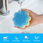 LAUNDRYLUX Scrub Sponge, Dual-Sided Temperature-Responsive Scrubber - Image 4