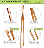 JETKONG 2 Pcs 14-Inch Kitchen Tweezers Extra Long Cooking Tweezer Tongs - Image 2