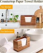 Wooden Paper Towel Holder, Napkin Holder - Image 5