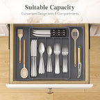 Lifewit Silverware Drawer Organizer, Expandable Utensil Tray - Image 3