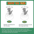 ELE DEPI 60 Minutes Mechanical Kitchen Timer, Cute Dinosaur Timer - Image 5