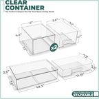 Sorbus Acrylic Storage Containers - Image 3