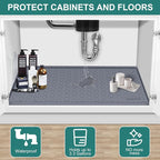 Under Sink Mat, Kitchen Cabinet Shelf Protector, Fits 36 inch Standard Cabinet - Image 4