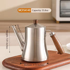 18/8 Stainless Steel Olive Oil Dispenser 1000ml/33.8oz Drip-Free Pouring Oil - Image 2