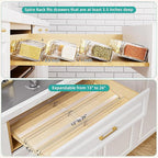 MIUKAA Acrylic Spice Drawer Organizer, 2 Tier - Image 5