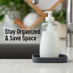 Zulay Kitchen Small Silicone Sponge Holder – Space-Saving Sink Organizer Tray - Image 6