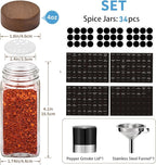 Yangbaga 34Pcs Glass Spice Jars - Image 2