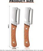 2 Pack Multi-Functional Stainless Steel Thickened Fruit Peeler Knife - Image 2