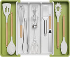 Lifewit Utensil Organizer for Kitchen Drawers, Expandable Cooking Utensil Tray by Lifewit