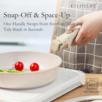 ESLITE LIFE Nonstick Ceramic Frying Pans Skillets Set - Image 4