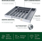 ROYAL CRAFT WOOD Luxury Bamboo Kitchen Drawer Organizer - Image 4