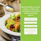 2 Pcs 1 Teaspoon Stainless Steel Single Measuring Spoon, Long Handle Metal - Image 3