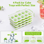 DOQAUS Ice Cube Tray with Lids - Image 5