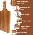 10 Packs Acacia Wood Cutting Board, 15 x 7 Inch Plain Chopping Board - Image 3