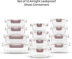 JoyJolt 24pc Borosilicate Glass Storage Containers - Image 3