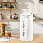 AuldHome Design Farmhouse Paper Towel Holder; Rustic Enamelware Countertop - Image 3