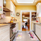Fourluoo 10 Pcs Spring Flower Farmhouse Kitchen Decor Set Dish Towels Kitchen - Image 7