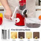 Cheese Grater Hand Crank, Rotary Cheese Shredder - Image 5