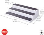 Copco 2555-0188 Non-Skid 3-Tier Spice Pantry Kitchen Cabinet Organizer - Image 3