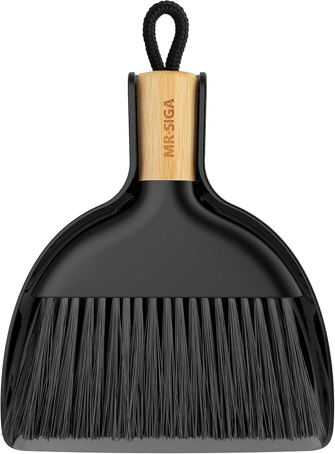 MR.SIGA Mini Dustpan and Brush Set, Portable Cleaning Brush and Dustpan Combo by MRSIGA