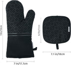 4Pcs Oven Mitts and Pot Holders Set, 572F Heat Resistant Oven Glove, Soft - Image 6