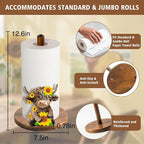 Highland Cow Paper Towel Holder, Cute Highland Cow Decor - Image 5