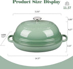 EDGING CASTING Enameled Oval Cast Iron Dutch Oven Pot - Image 2