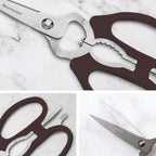 Messermeister 8-Inch Take-Apart Kitchen Scissors, Nut Cracker, Jar Lid - Image 4