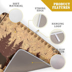 Giwawa 18"x24" Brown Bear Dish Drying Mat Rustic Forest Wildlife Woodland Dish - Image 4