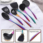 Kitchen Utensils Set, Large Non-stick Silicone Cooking Utensils Set 6 Pcs - Image 2