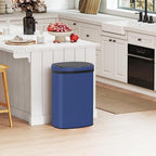 PayLessHere | 13 Gallon Stainless Steel Trash Can | Deep Blue | Automatic - Image 2