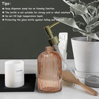 Glass Soap Dispenser with Gold Plastic Pump, 13.5oz Refillable Liquid Hand Soap - Image 6