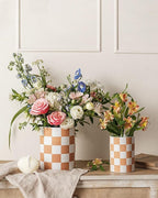 Utensil Holder，7.2 Inch Checkered Utensil Holder, Ceramic Cooking Utensil - Image 7
