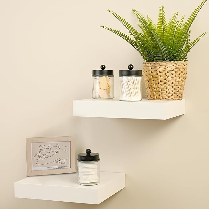 SheeChung 3-Pack Black Glass Apothecary Jars - Image 7