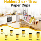 Cup and Lid Holder, Disposable Paper Cup Dispenser - Image 3