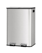 Garvee 2-in-1 Kitchen Trash and Recycle Combo, 30L Stainless Steel Step Trash by Garvee