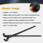 Blacksmith Tongs Knife Making Tongs Set V-Bit Blade Tongs, Flat Tongs, Blade - Image 4